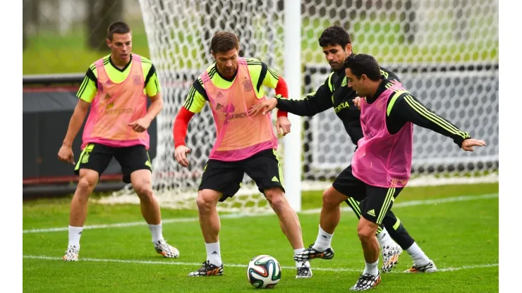 Spain Training & Press Conference - 2014 FIFA World Cup Brazil
