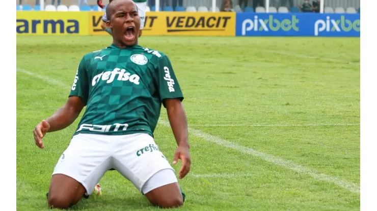 Endrick sonha em jogar profissionalmente pelo Palmeiras
