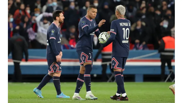 Trio Messi, Neymar e Mbappé
