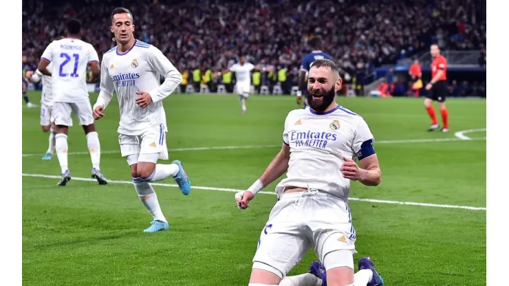 Benzema marcou três vezes diante do PSG (Foto: Getty Images)
