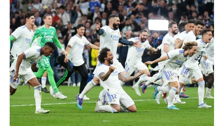 Jogadores do Real Madrid comemoram o título da Champions League (Foto: Getty Images)
