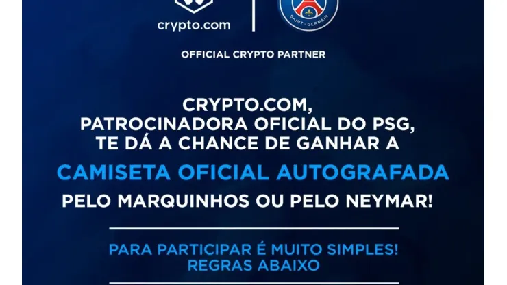 Sorteio das camisas na página da Crypto.com no Instagram (Foto: Reprodução)
