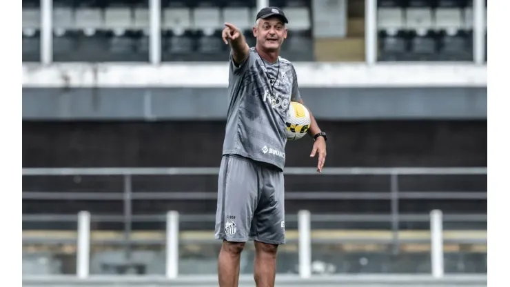 Lisca conta que é fã do técnico Fernando Diniz, do Fluminense (Foto: Ivan Storti/Santos FC)
