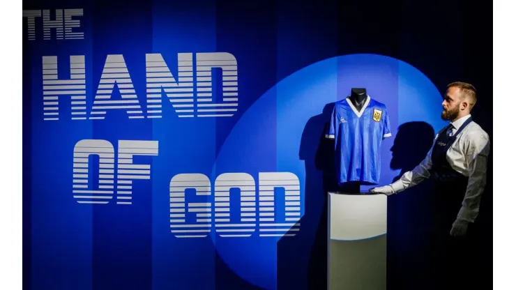 Camisa de Maradona utilizada na Copa do Mundo de 1986
