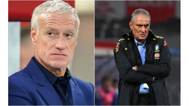 Christian Hofer/Kenta Harada/Getty Images - Didier Deschamps e Tite
