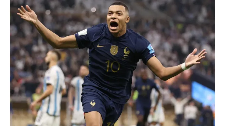 Mbappé comemora gol na final da Copa do Mundo (Foto: Getty Images)
