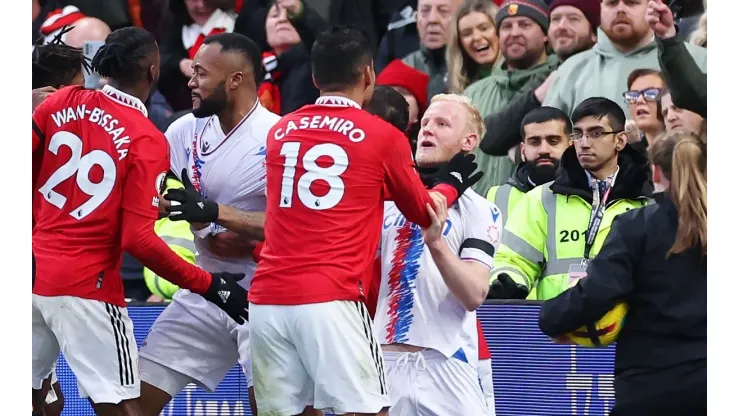 Casemiro foi expulso contra o Crystal Palace por conta desse lance
