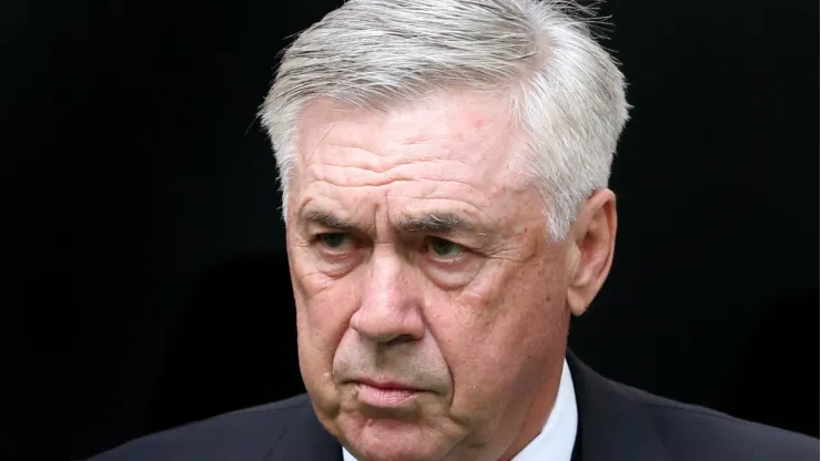 MADRID, SPAIN - JUNE 04: Carlo Ancelotti, Head Coach of Real Madrid, looks on prior to the LaLiga Santander match between Real Madrid CF and Athletic Club at Estadio Santiago Bernabeu on June 04, 2023 in Madrid, Spain. (Photo by Florencia Tan Jun/Getty Images)
