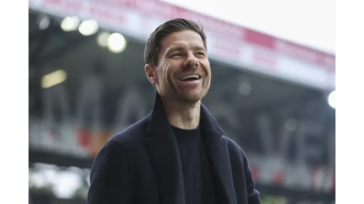 BERLIN, GERMANY - APRIL 29: Xabi Alonso, Head Coach of Bayer 04 Leverkusen arrives prior to the Bundesliga match between 1. FC Union Berlin and Bayer 04 Leverkusen at Stadion an der alten Försterei on April 29, 2023 in Berlin, Germany. (Photo by Maja Hitij/Getty Images)
