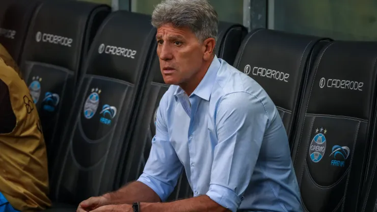 Renato Portaluppi: técnico gosta do futebol do atacante (Foto: Lucas Uebel/Grêmio/Divulgação)
