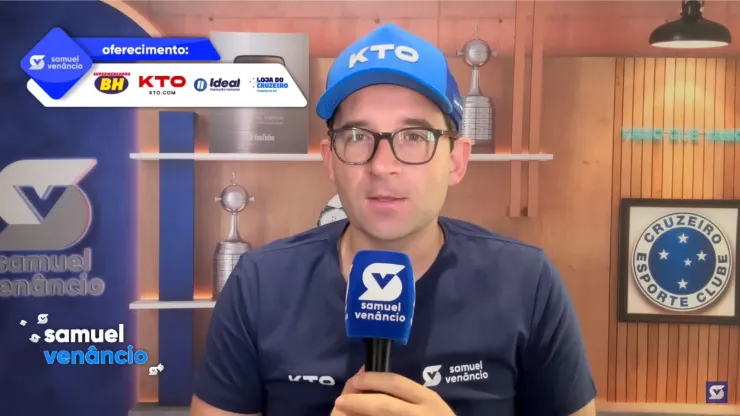 Samuel Venâncio crava informação exclusiva no Cruzeiro. Foto: Reprodução YouTube
