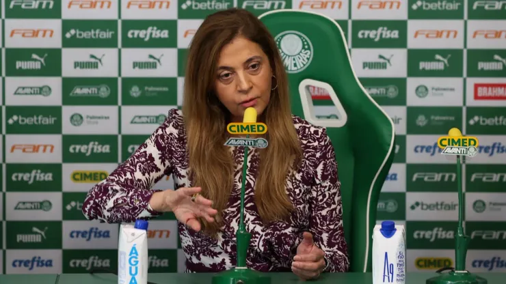 Leila Pereira: presidente do Palmeiras 'ignorou' choro de John Textor (Foto: Cesar Greco/Palmeiras/Divulgação)
