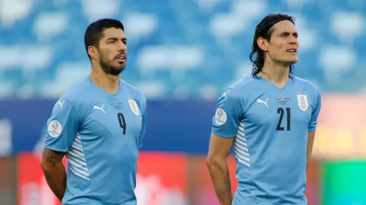 Suárez abriu o jogo sobre o futuro de Cavani (Foto: Miguel Schincariol/Getty Images)
