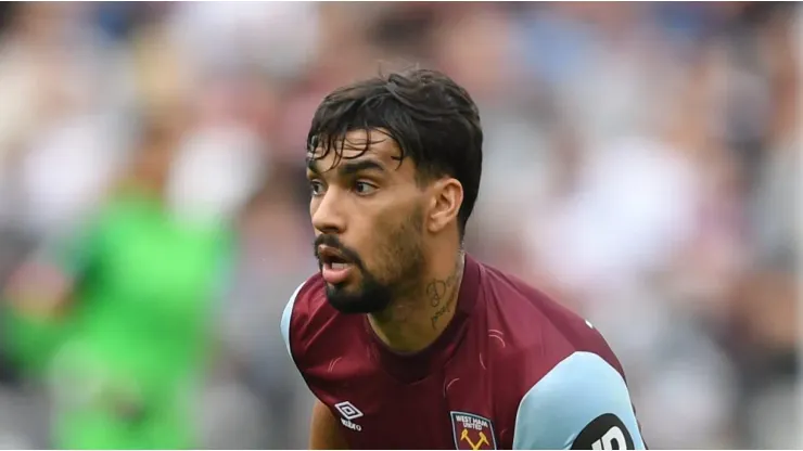 Lucas Paquetá está lesionado no West Ham. Foto: Harriet Lander/Getty Images
