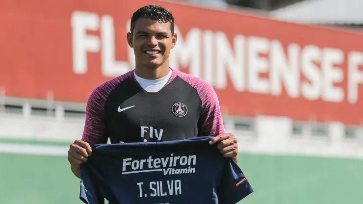 Thiago Silva exaltou o trabalho de Marcão no Fluminense (Foto: Lucas Merçon/Fluminense/Divulgação)
