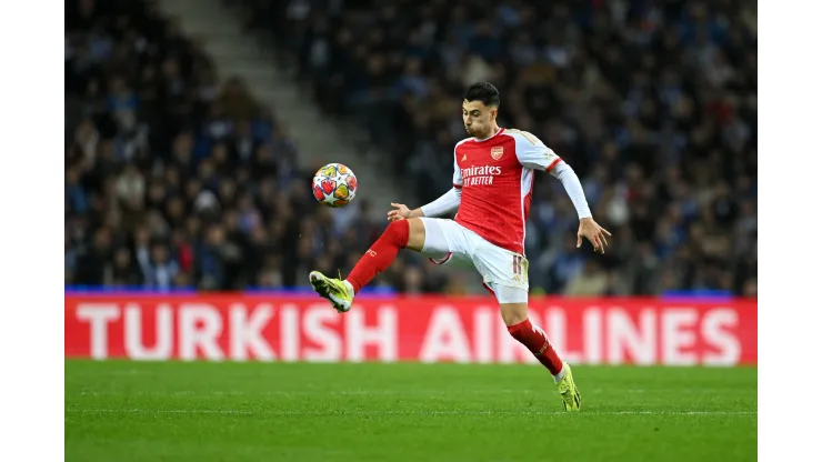 O Arsenal fez jogo ruim contra o Porto e voltou com uma derrota no jogo de ida da Liga dos Campeões, no Estádio do Dragão (Foto: Michael Regan/Getty Images)
