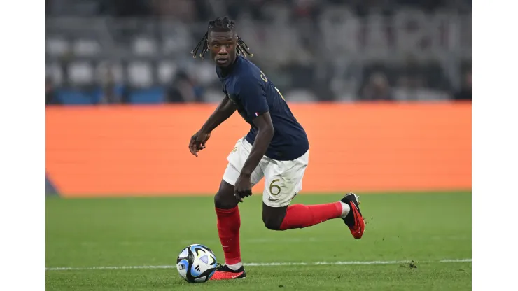 DORTMUND, GERMANY - SEPTEMBER 12: Eduardo Camavinga of France in action during the international friendly match between Germany and France at Signal Iduna Park on September 12, 2023 in Dortmund, Germany. (Photo by Stuart Franklin/Getty Images)
