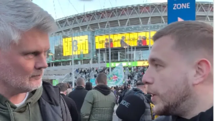 Canal Wamo entrevistas torcedores na Inglaterra. Foto: Reprodução/Instagram
