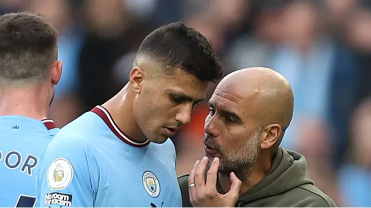 Guardiola não garante descanso para Rodri. Foto: Julian Finney/Getty Images
