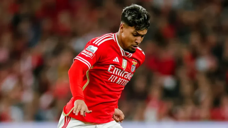 Em alta no Benfica, Marcos Leonardo pode recusar o Arsenal para atuar em jogar no rival. (Foto: Divulgação/Benfica)
