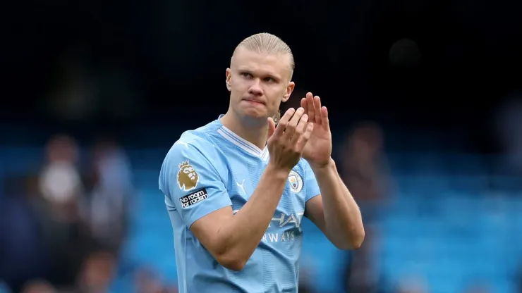 Haaland tem 20 gols na Premier League. Foto: Alex Livesey/Getty Images
