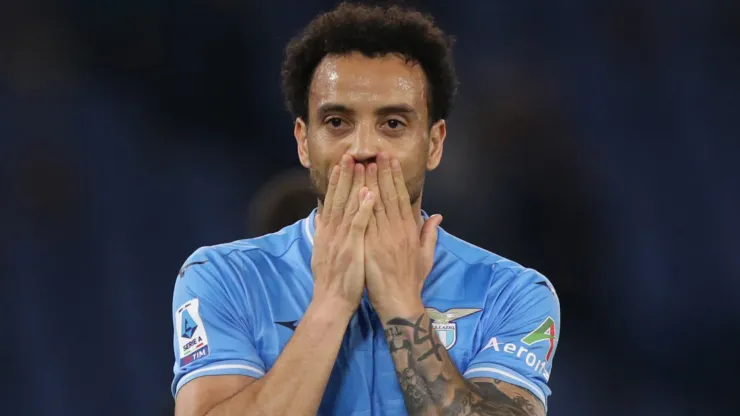 Felipe Anderson surpreendeu ao deixar a Lazio para jogar no Palmeiras (Foto: Paolo Bruno/Getty Images)
