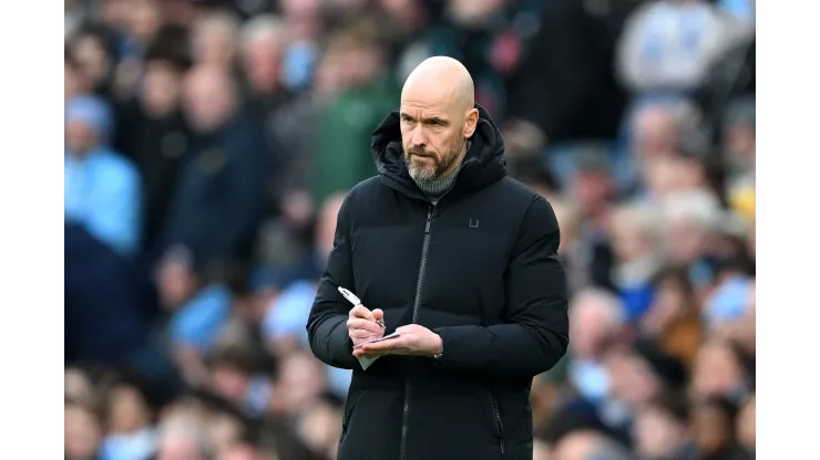 Erik ten Hag, Manager of Manchester United, . (Photo by Michael Regan/Getty Images)
