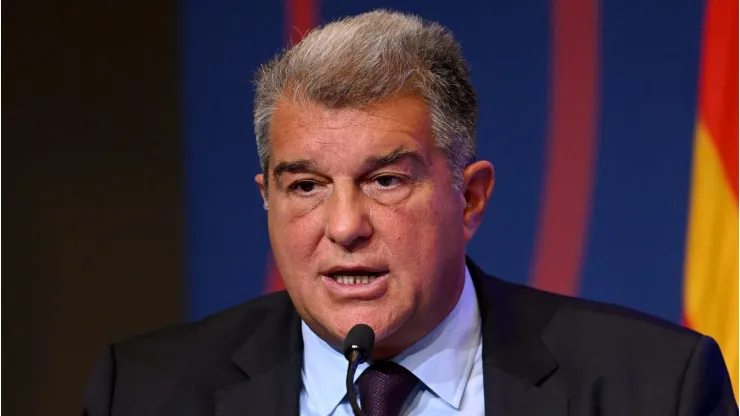 Barcelona President Joan Laporta . (Photo by David Ramos/Getty Images)
