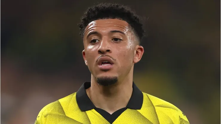 Jadon Sancho mostra novamente que o Manchester United é um problema (Photo by Alex Grimm/Getty Images)
