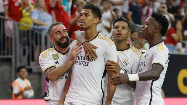 Jude Bellingham #5 of Real Madrid. (Photo by Tim Warner/Getty Images)
