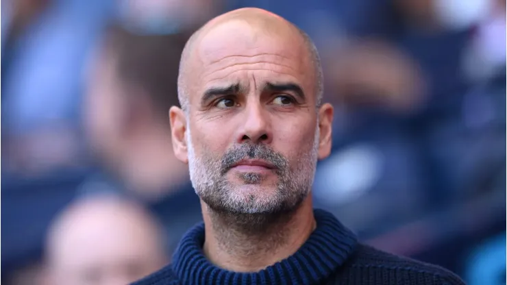 Pep Guardiola, técnico do Manchester City. 
