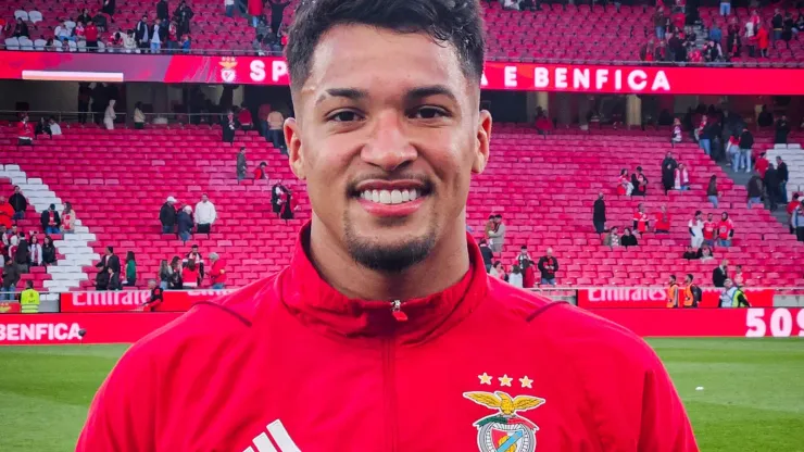 Arsenal tem 'carta na manga' para anunciar Marcos Leonardo, do Benfica; Santos pode lucrar. (Foto: Divulgação/SL Benfica)
