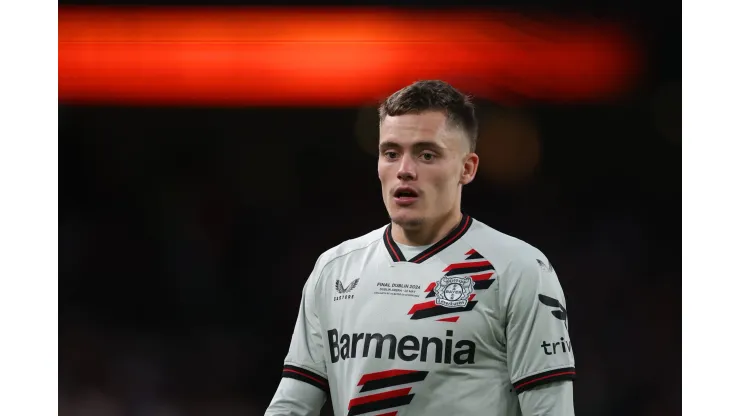 O Bayer Leverkusen sofreu uma derrota para a Atalanta na final da Liga Europa, em Dublin (Foto: Alex Grimm/Getty Images)
