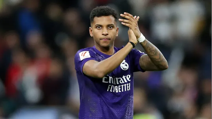 Rodrygo, do Real Madrid, esquece o Manchester City e quer jogar em outro gigante europeu. (Photo by Florencia Tan Jun/Getty Images)
