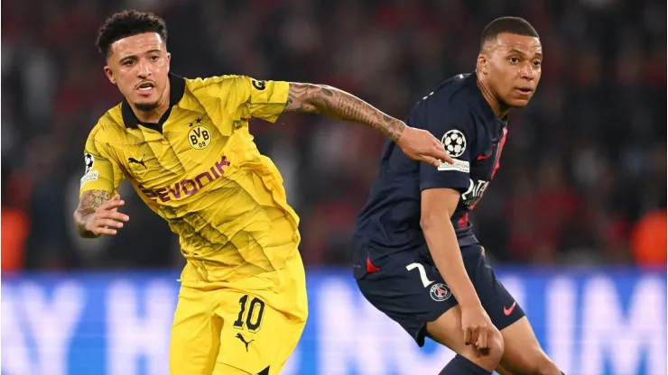 Jadon Sancho of Borussia Dortmund  (Photo by Matthias Hangst/Getty Images)
