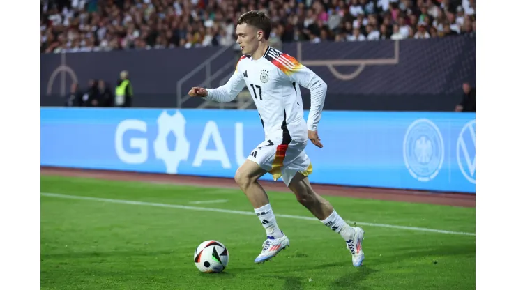 Wirtz em campo pela Alemanha contra a Ucrânia, em amistoso (Foto: Alex Grimm/Getty Images)
