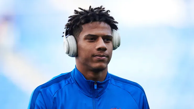 Jean Clair Todibo quando atuava pelo Barcelona
