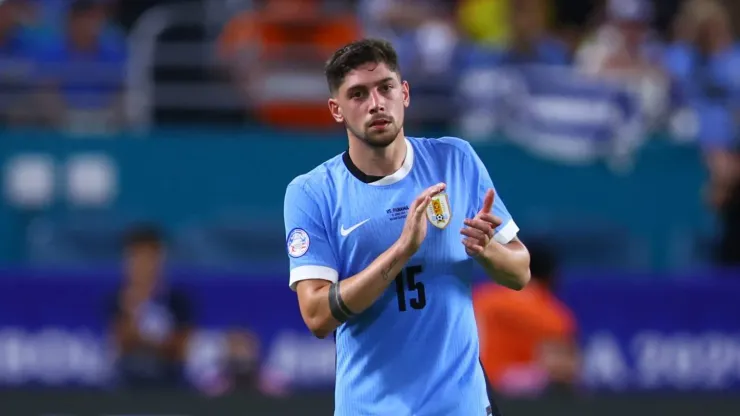 Federico Valverde lamenta eliminação na Copa América. Foto: Megan Briggs/Getty Images
