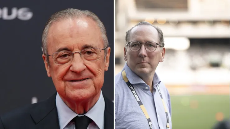 Real Madrid de Florentino pode fechar negócio de mais de R$ 150 milhões com John Textor. Foto: Angel Martinez (Getty Imagens) & Jorge Rodriguez/AGIF
