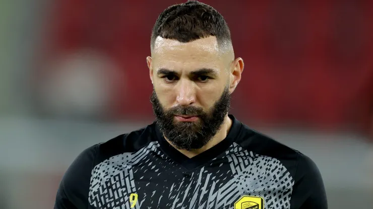 Benzema pelo Al-Ittihad (Photo by Yasser Bakhsh/Getty Images)
