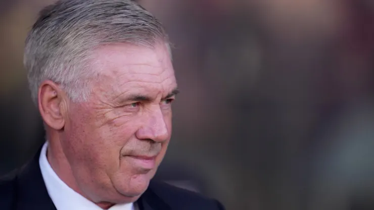 Ancelotti, técnico do Real Madrid. (Photo by Aitor Alcalde/Getty Images)
