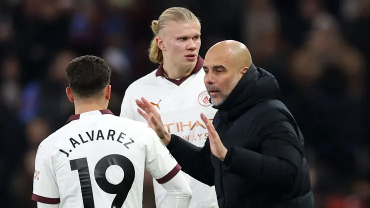 Estrela do Manchester City irrita Guardiola e está em conversas para fechar com o PSG.(Photo by Catherine Ivill/Getty Images)
