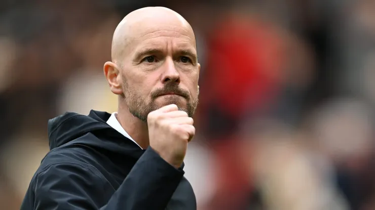 ERIK TEN HAG, TREINADOR DO MANCHESTER UNITED (Photo by Michael Regan/Getty Images)
