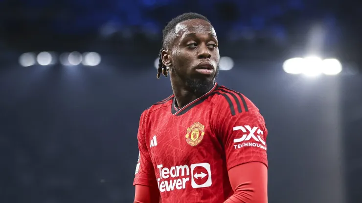 Aaron Wan-Bissaka está perto de deixar o Manchester United para se juntar ao West Ham. (Photo by Maja Hitij/Getty Images)
