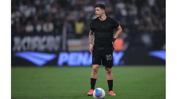 Rodrigo Garro em campo no confronto entre Corinthians e Grêmio, pela Copa do Brasil. (Sipa US / Alamy Stock Photo)
