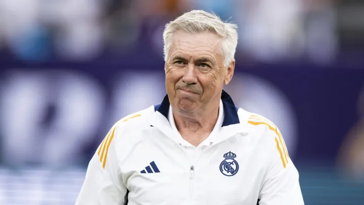 Carlo Ancelotti, técnico do Real Madrid. (Photo by Ira L. Black/Getty Images)
