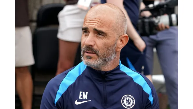 Enzo Maresca, técnico do Chelsea em amistoso contra o Manchester City. (Photo by Jason Mowry/Getty Images)
