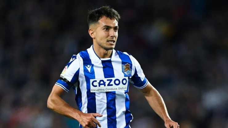 Zubimendi optou por não ir para o Liverpool e seguir na Real Sociedad. (Photo by David Ramos/Getty Images)
