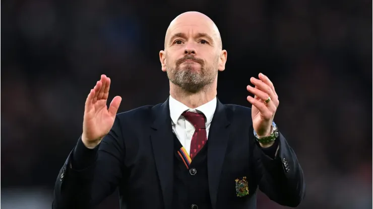 Manchester United vai descartar Ten Hag e define data para anunciar novo treinador, diz portal. (Photo by Michael Regan/Getty Images)
