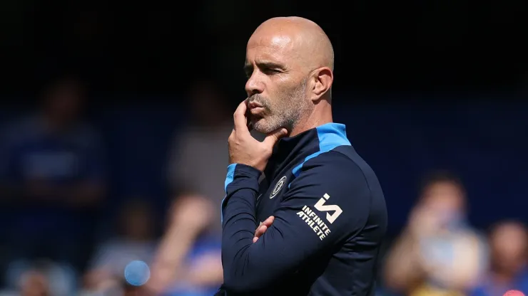 Enzo Maresca, técnico do Chelsea. (Photo by Eddie Keogh/Getty Images)
